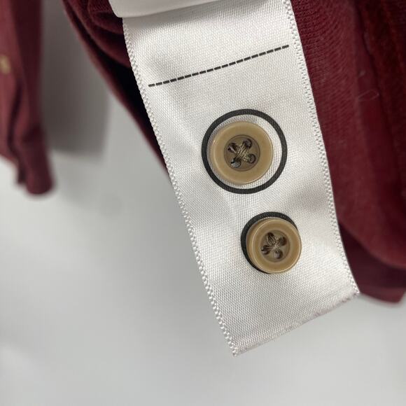 Untuckit Matthieu Shirt Long Sleeve Polo Regular Fit Cotton Blend Red Mens Small - Picture 6 of 8